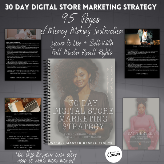 30 Day Digital Store Marketing Strategy with MRR