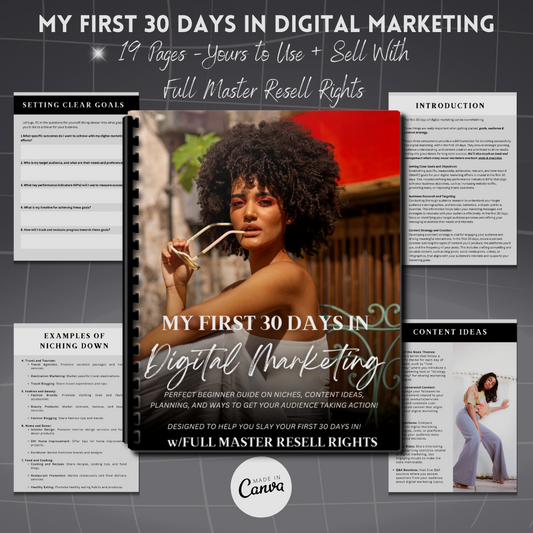 My First 30 Days In Digital Marketing Masterguide