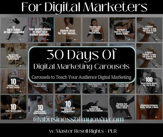 Digital Marketing Carousel Bundle w/MRR