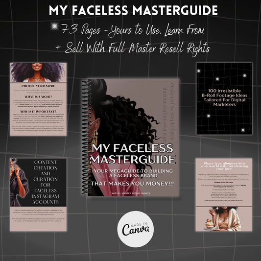 My Faceless Masterguide w/MRR | Learn & Earn Faceless Marketing Strategy