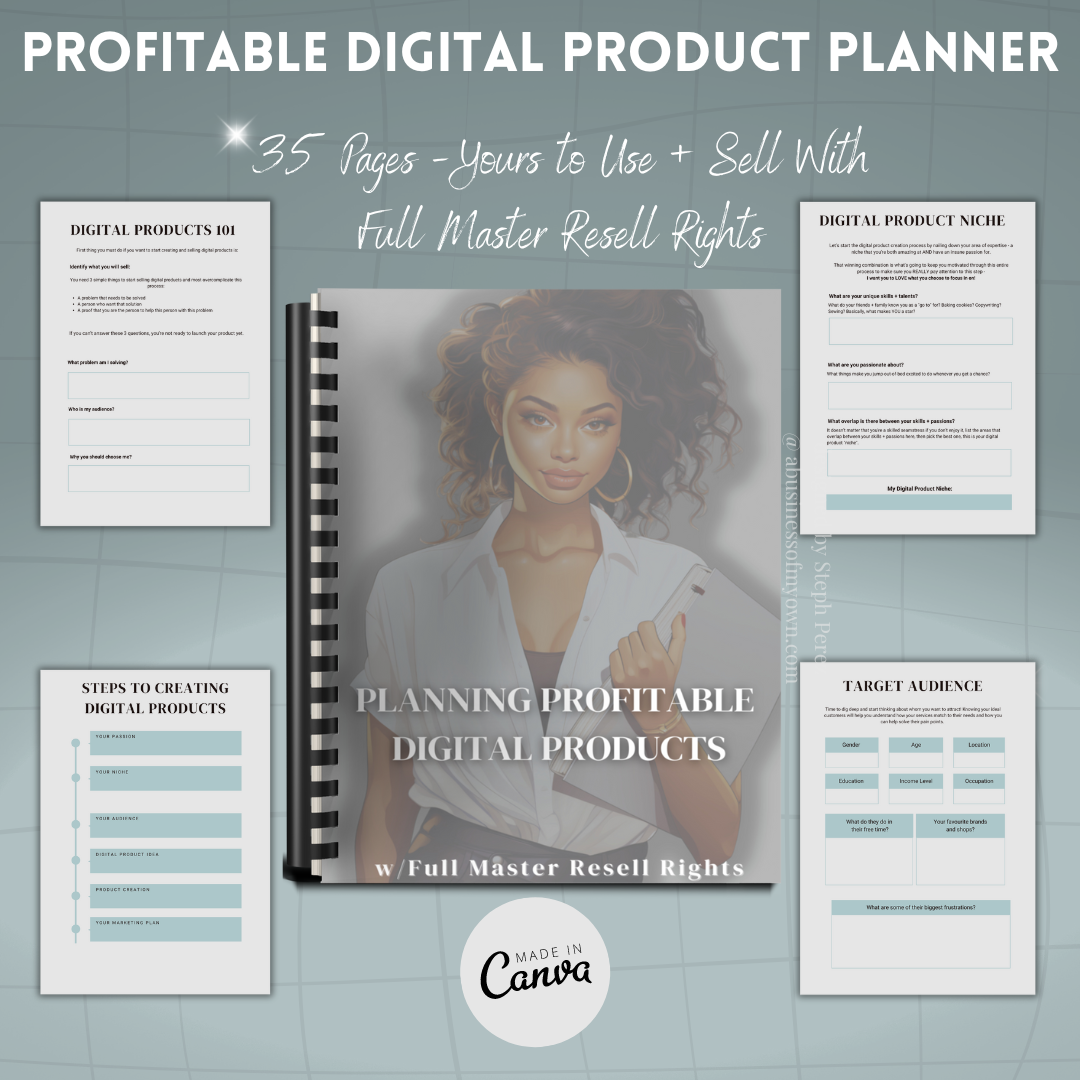 Profitable Digital Product Planner w/Master Resell Rights