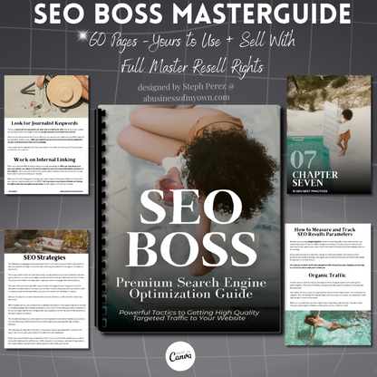 SEO BOSS Masterguide w/MRR